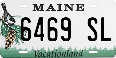 ME license plate 6469SL