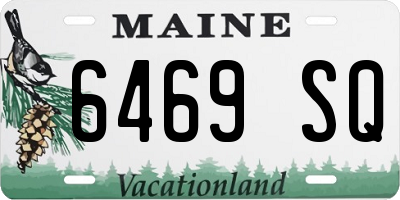 ME license plate 6469SQ