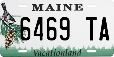 ME license plate 6469TA