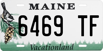 ME license plate 6469TF