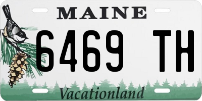 ME license plate 6469TH