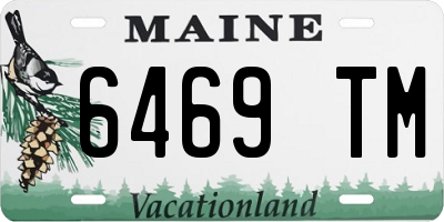 ME license plate 6469TM