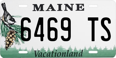 ME license plate 6469TS