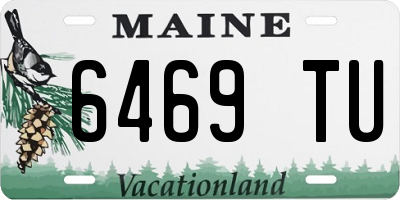 ME license plate 6469TU