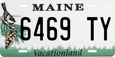 ME license plate 6469TY