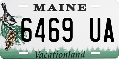 ME license plate 6469UA