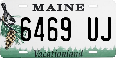 ME license plate 6469UJ