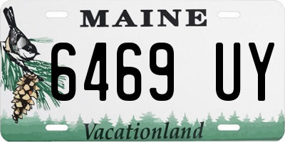 ME license plate 6469UY