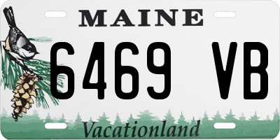 ME license plate 6469VB