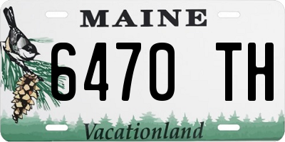 ME license plate 6470TH