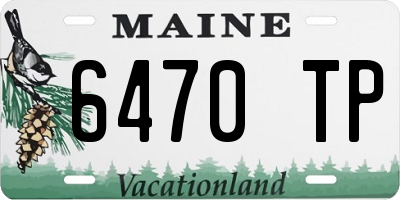 ME license plate 6470TP