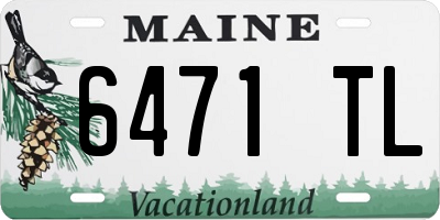 ME license plate 6471TL