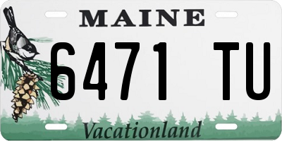 ME license plate 6471TU