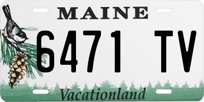 ME license plate 6471TV