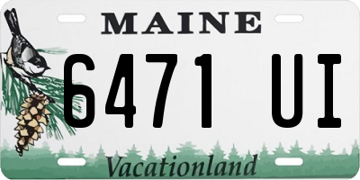 ME license plate 6471UI
