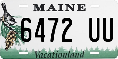 ME license plate 6472UU