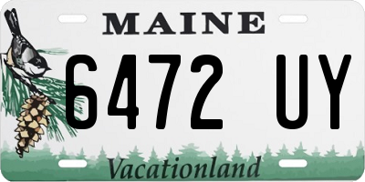 ME license plate 6472UY