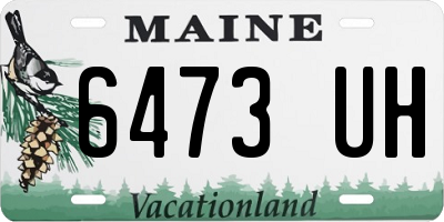 ME license plate 6473UH