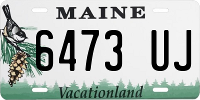 ME license plate 6473UJ