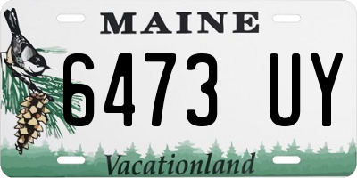 ME license plate 6473UY