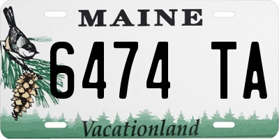 ME license plate 6474TA