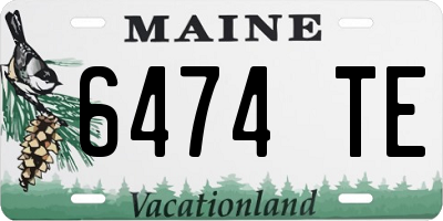 ME license plate 6474TE