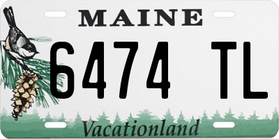 ME license plate 6474TL
