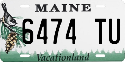 ME license plate 6474TU