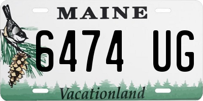 ME license plate 6474UG