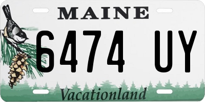 ME license plate 6474UY