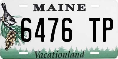 ME license plate 6476TP