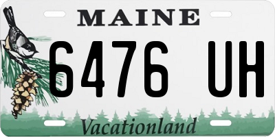 ME license plate 6476UH