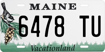 ME license plate 6478TU