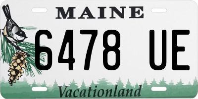 ME license plate 6478UE