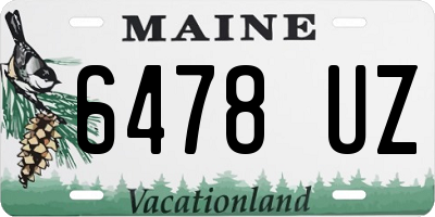 ME license plate 6478UZ