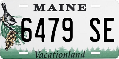 ME license plate 6479SE