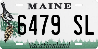ME license plate 6479SL