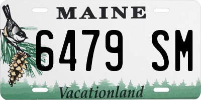 ME license plate 6479SM