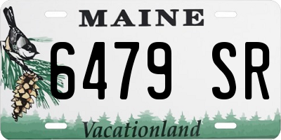 ME license plate 6479SR
