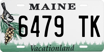 ME license plate 6479TK