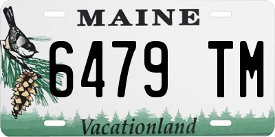 ME license plate 6479TM