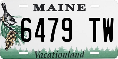 ME license plate 6479TW