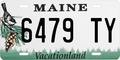 ME license plate 6479TY