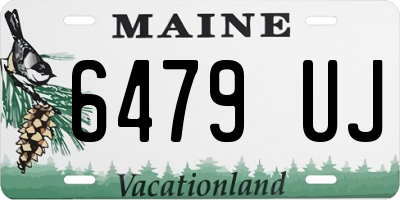 ME license plate 6479UJ