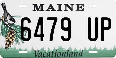 ME license plate 6479UP