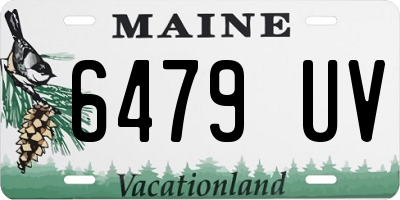 ME license plate 6479UV