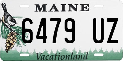 ME license plate 6479UZ