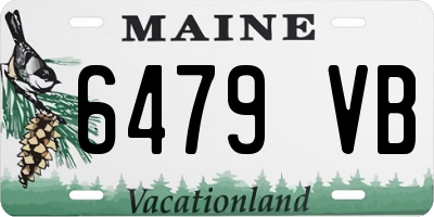 ME license plate 6479VB