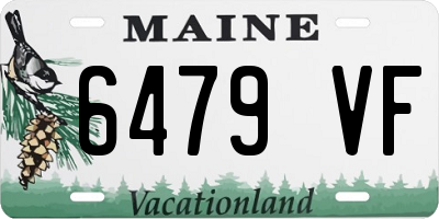 ME license plate 6479VF