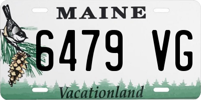 ME license plate 6479VG